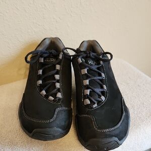 KURU Black and Gray Men's Lace-Up Sneakers